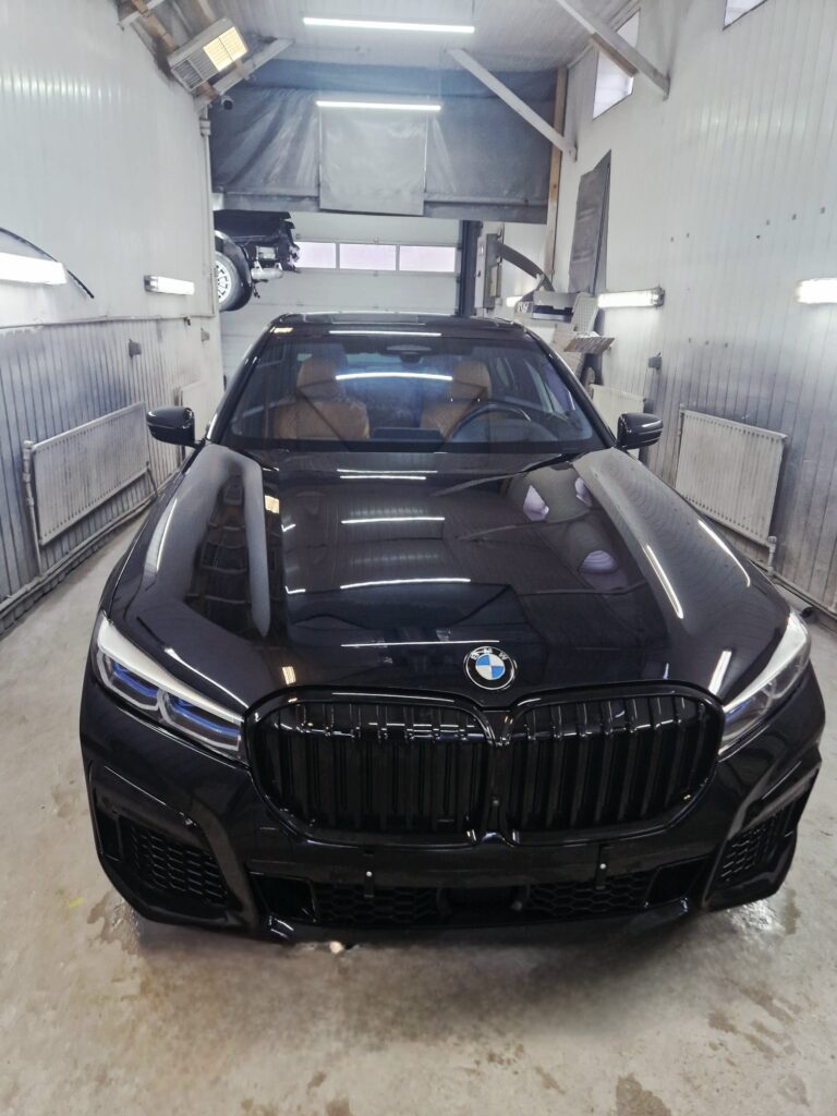 bmw seria 7 lovit fata