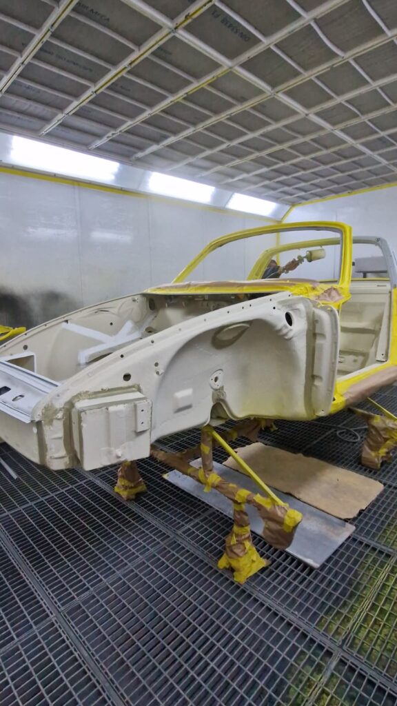 porsche targa in proces