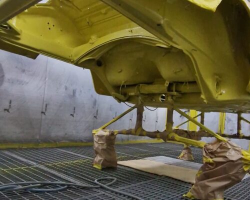 porsche targa in proces de reconditionare