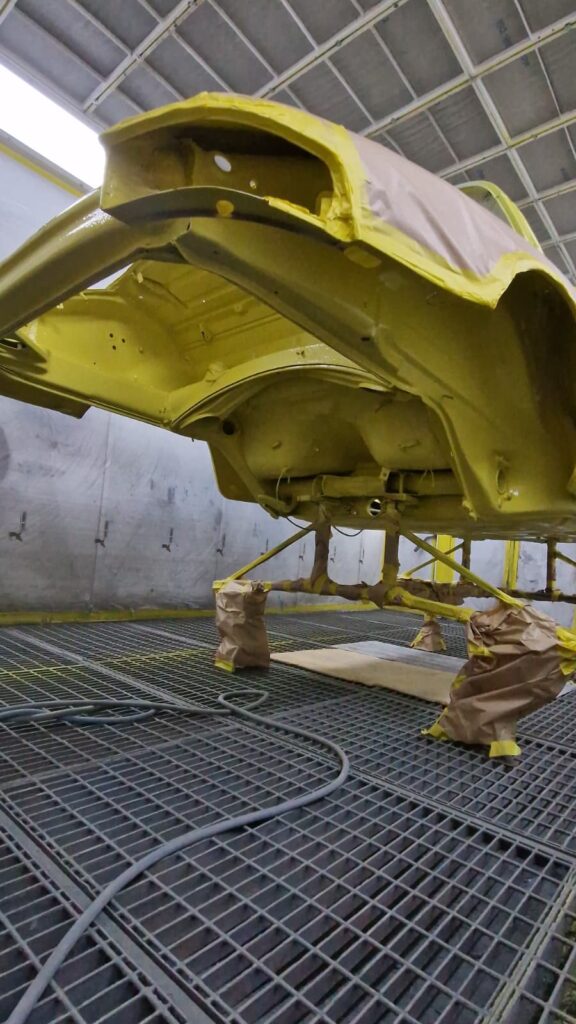 porsche targa in proces de reconditionare